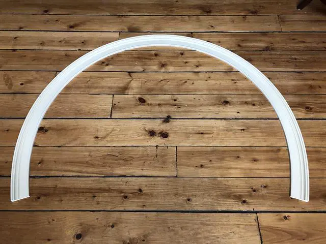 Alt view image 4 of 6 - #RB3: Flexible Casing Molding: 1-1/16" Thick x 3.5" Wide - PRE Curved to fit Specific Half Round Arches 42" to 56" Diameter