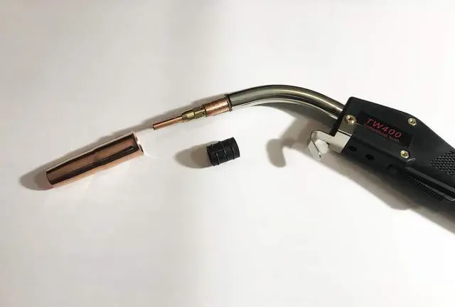 Alt view image 2 of 3 - Tweco #4 Replacement Heavy Duty 400 amp Mig gun 15' Fits Miller Machines (MIG GUN ONLY)