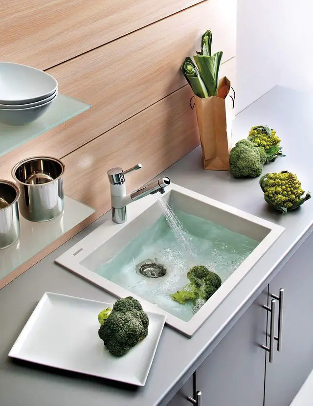 Alt view image 4 of 6 - 23 x 20 inch epiGranite Drop-in Topmount Granite Composite Quartz Single Bowl Wet Bar Prep Sink - Arctic White Matte - RVG1023WH