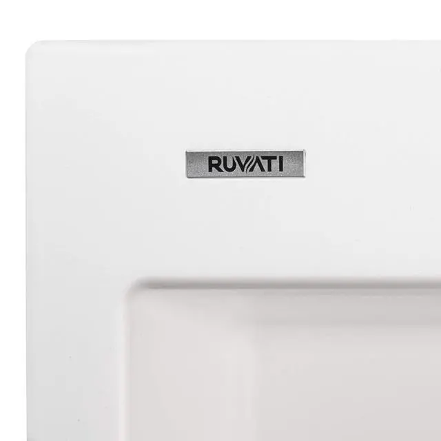 Alt view image 6 of 6 - 23 x 20 inch epiGranite Drop-in Topmount Granite Composite Quartz Single Bowl Wet Bar Prep Sink - Arctic White Matte - RVG1023WH