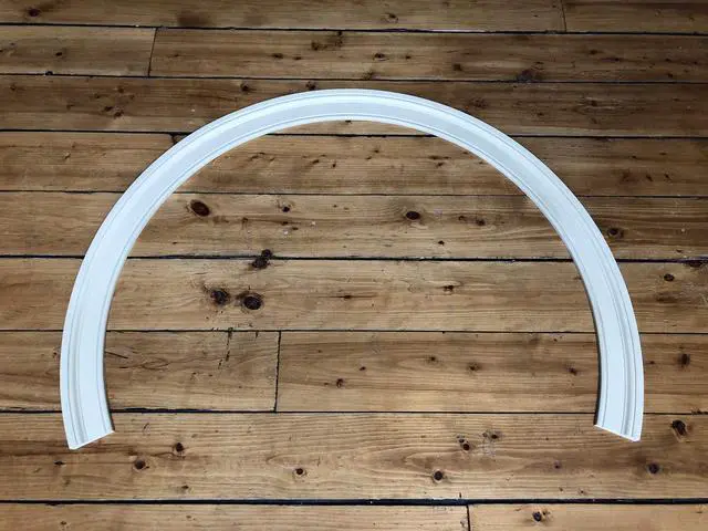 Alt view image 6 of 6 - #97 Adams: Flexible Casing Molding: 1-1/16" Thick x 3-7/16" Wide - PRE Curved to fit Specific Half Round Arches: 57" Diameter up to 66" Diameter