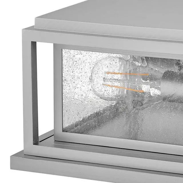 Alt view image 4 of 6 - Republic Small Pier Mount Lantern, Low Voltage Satin Nickel