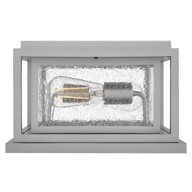 Alt view image 5 of 6 - Republic Small Pier Mount Lantern, Low Voltage Satin Nickel