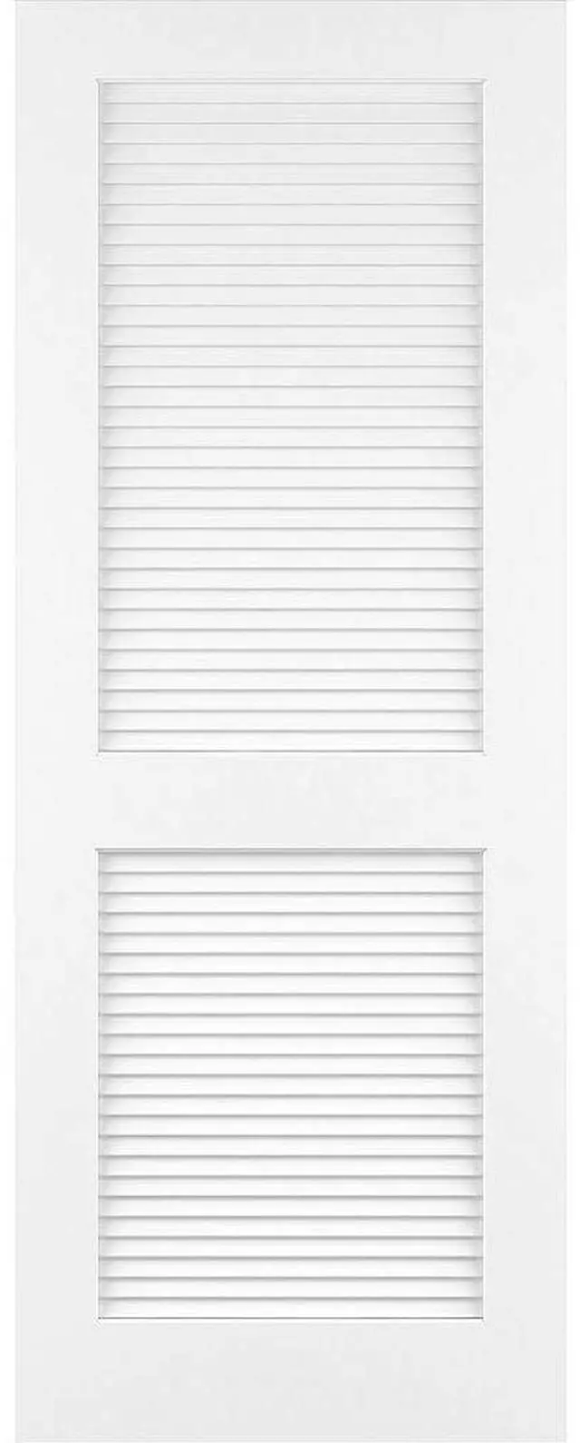 Main image of Louver Louver Primed White Solid Core Door Slab (18x80)