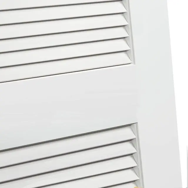 Alt view image 2 of 4 - Louver Louver Primed White Solid Core Door Slab (18x80)
