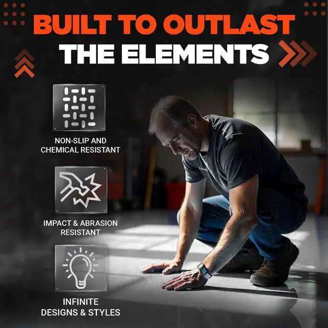 Alt view image 6 of 6 - Everflow Made by MPC Clear Epoxy Resin Coating for Floors & Counter Tops, 100% Solids, Self Leveling - 3 Gallon Kit + 18in Roller & 18in Roller Frame