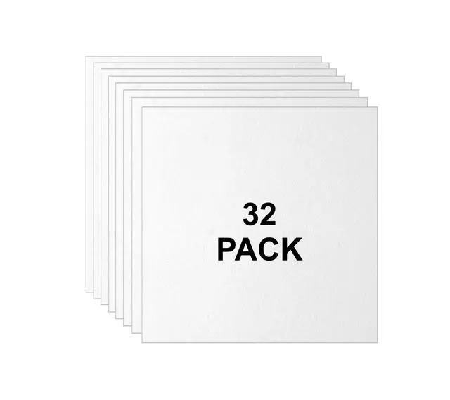 Alt view image 2 of 5 - 32 Pack of 12" x 12" Ceiling Tiles, Smooth Finish, White - Compatible with Armstrong Ceiling Tiles 12x12