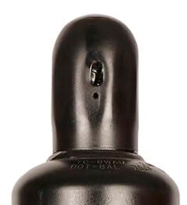 Alt view image 4 of 5 - Steel Acetylene Gas Cylinder Tank CGA510 Valve 75 CU FT