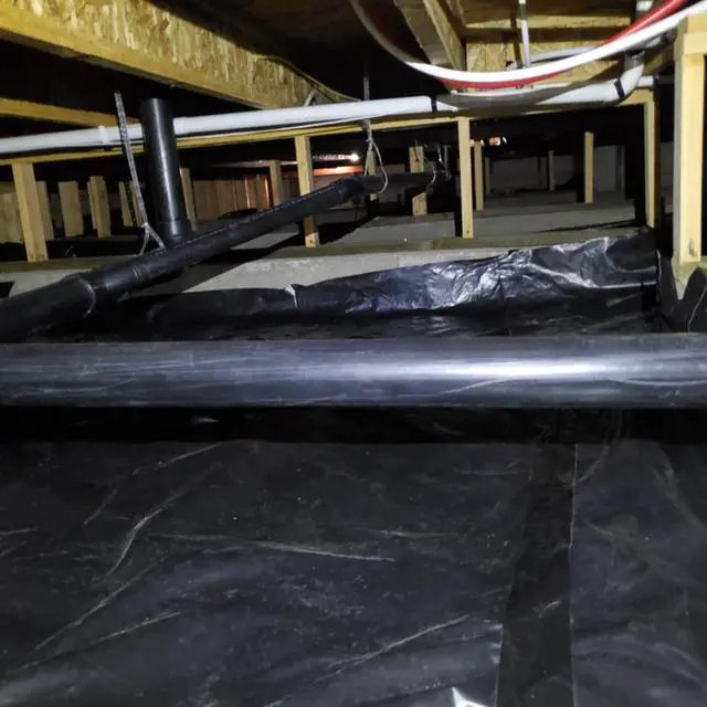 Alt view image 6 of 6 - Black/White Plastic Sheeting - 6 mil - (20' x 100') - Thick Plastic Sheeting, Heavy Duty Polyethylene Drop Cloth Tarp Vapor Barrier