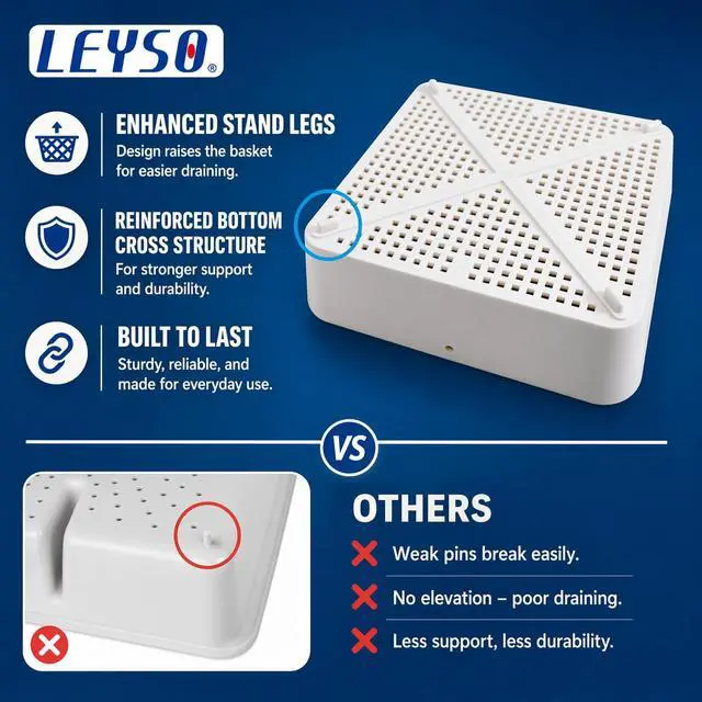 Alt view image 4 of 6 - 12 Pcs 8.5-inch Thermoplastic Floor Sink Drain Strainer Drop-in Sink Drain Basket Drain Cover, Catch Food Particles for Restaurants Compartment Sink, Fits in 12" Floor Sinks