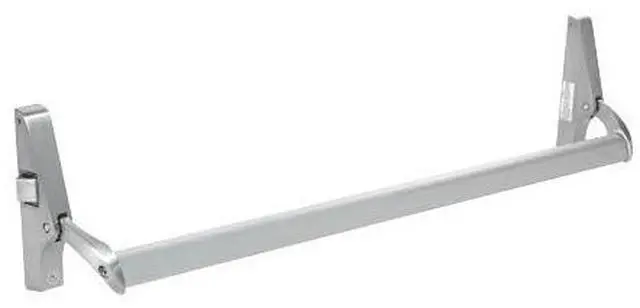 Main image of DL1190LHRA Satin Aluminum Cross Bar Panic Exit Device - Left Hand Reverse Bevel Rim