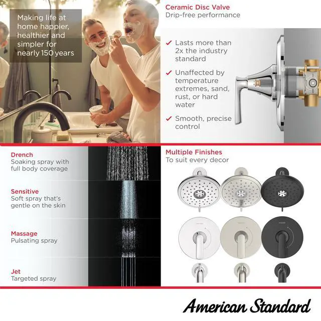 Alt view image 3 of 6 - TU061508.002 Aspirations Tub and Shower Trim Kit, 1.8 GPM, Chrome
