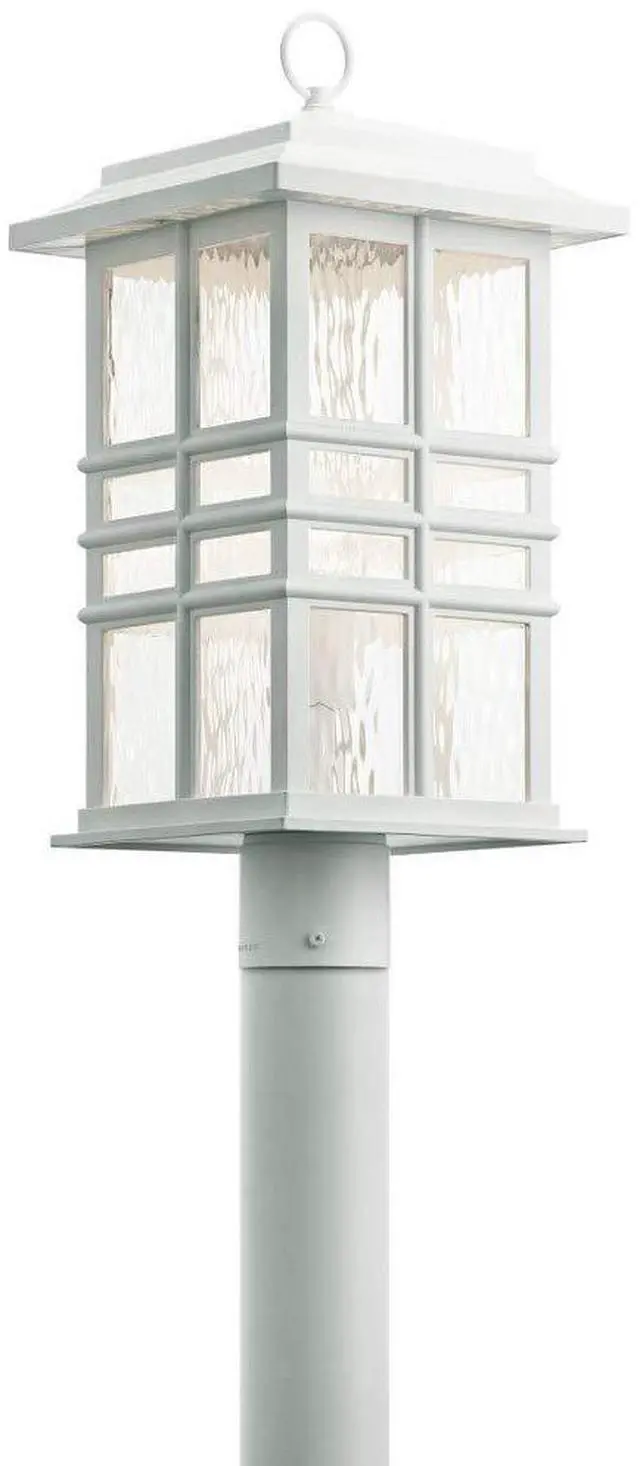 Alt view image 2 of 3 - 49832WH Craftsman/Mission One Light Outdoor Post Mount from Beacon Square Collection in White Finish