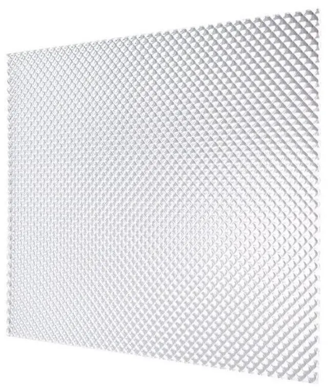 Main image of Fluorolite Plastics Clear Acrylic Prismatic Fluorescent and LED lighting Panels 4 Pack 23.75"x47.75" | 0.100" Thick Fluorescent Light Covers for Ceiling Lights, Classroom light covers for Drop Ceiling
