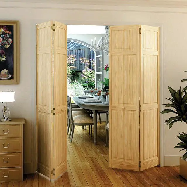 Alt view image 2 of 6 - Closet Door, Bi-fold, 6-Panel Style Solid Wood (80x34)