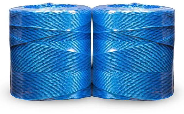 Main image of Bridon Max Hay Baling Twine, 130 Pound Knot Strength and 20,000 Foot Length, 2 10,000 Foot Spools, Crop Baling, Christmas Tree wrap (Blue) (2)