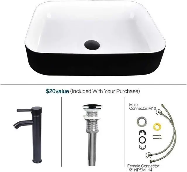 Alt view image 6 of 6 - Bathroom Vanity, 30" Rustic Brown Bathroom Vanity with Sink Combo Set, Farmhouse Modern Wood Bathroom Cabinet with Black Ceramic Vessel Sink
