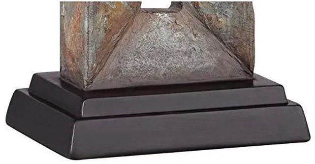 Alt view image 5 of 6 - Tahoe Small Rustic Traditional Style Table Lamp 26" High Natural Stale Rectangular Box Shade for Living Room Bedroom House Bedside Nightstand Home Office Reading (Color May Vary)