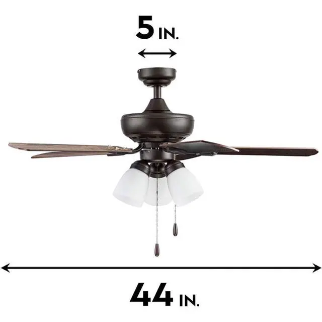 Alt view image 4 of 6 - 51442 Miller Park Ceiling Fan, 44, Bronze