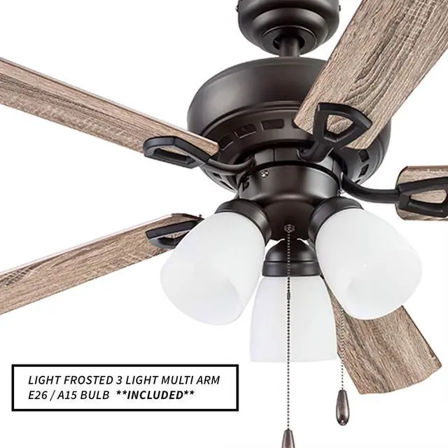 Alt view image 6 of 6 - 51442 Miller Park Ceiling Fan, 44, Bronze