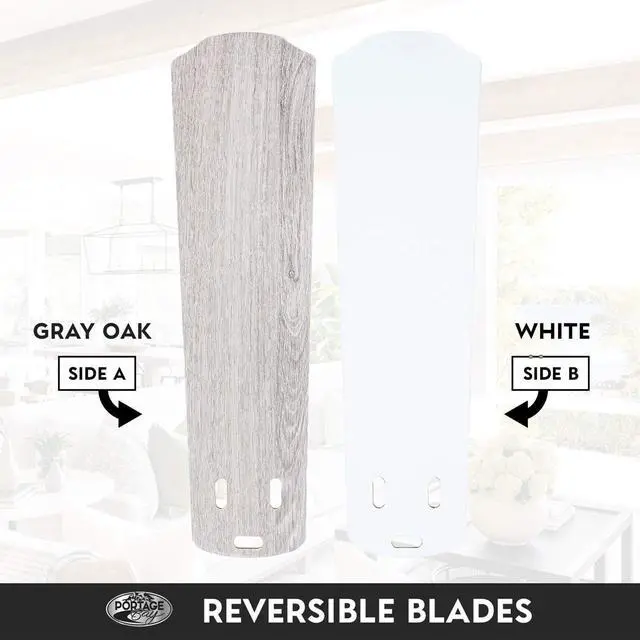 Alt view image 3 of 6 - 51444 Miller Park Ceiling Fan, 44, White