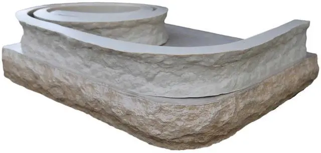 Main image of Chiseled Edge Concrete Countertop Edge Form Liner, 10'L (120") x 4" W x 1.75"D
