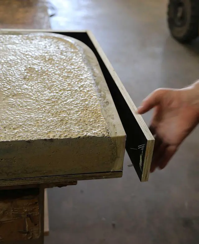 Alt view image 6 of 6 - Chiseled Edge Concrete Countertop Edge Form Liner, 10'L (120") x 4" W x 1.75"D