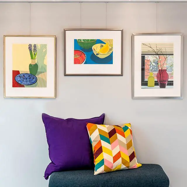 Alt view image 2 of 6 - Clearline Picture Hanging System Set- Covers 22.5 ft of Wall Space - Heavy-Duty Discreet Wall Tracks & Art Hanging Kit Without Nails - for Home or Office