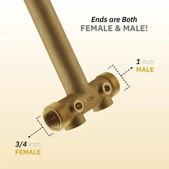 Alt view image 2 of 6 - Pressure Tank Installation Kit with 1" Brass Union tank tee to fit most pressure tanks with diameters up to 16"