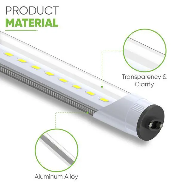 Alt view image 4 of 6 - Pack of 2 R17D 6 FT/ 72" Plug & Play LED Sign Lamp - Dual-Sided Daylight (5000K) T12/HO Replacement - Relamp F72T12/C50/HO DSGN50 850 (without rewiring or modification)