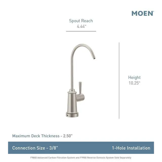 Alt view image 3 of 4 - Sip Chrome Traditional Drinking Water Beverage Faucet with Optional Filtration System, F7600