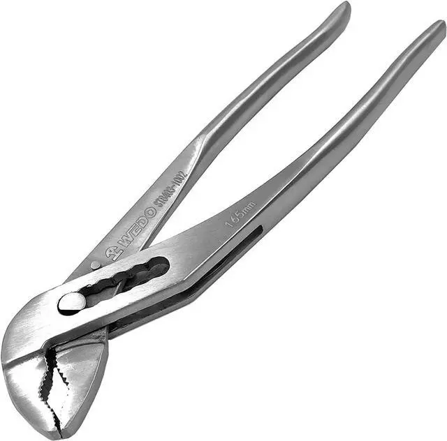 Main image of Stainless Steel Groove Joint Pliers, 12" Adjustable Water Pump Pliers, Slip Joint, Tongue and Groove Plier, V-Jaw, Length 300mm, for Plumbing Repair and Home Maintenance