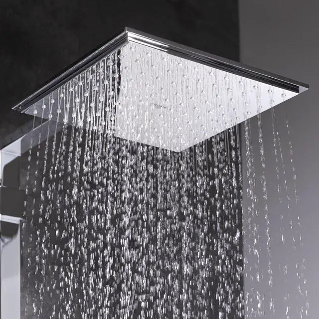 Alt view image 2 of 6 - 27705000 Euphoria Cube Rain Shower Head, 2.5 GPM, Starlight Chrome
