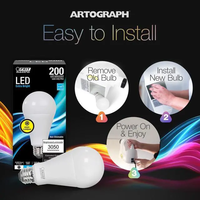 Alt view image 3 of 5 - 4 Pack 25W LED Bulbs for EZ Tracer, LED Tracer Projector, Bulbs Only, White
