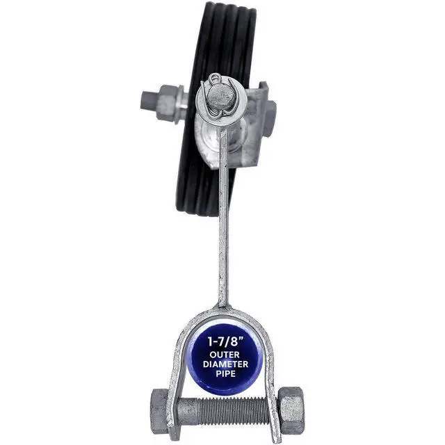 Alt view image 2 of 4 - Gate Wheel Swivel Style for Supporting Gates with 1-7/8" Gate Frames - Gate Helper Wheel to Prevent Gate from Dragging - Gate Wheel - CASE Qty 4