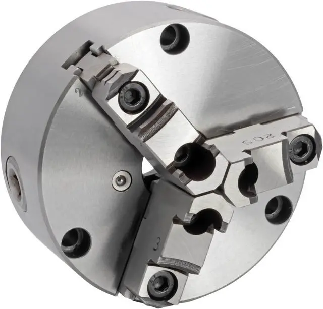 Main image of CME 5" 3-Jaw Self-Centering (Scroll) Lathe Chuck, Front Mount, Two-Piece Reversible Jaws
