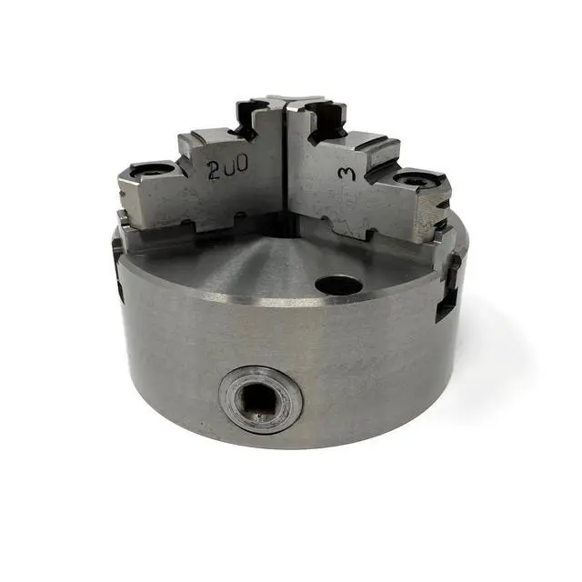 Alt view image 4 of 6 - CME 5" 3-Jaw Self-Centering (Scroll) Lathe Chuck, Front Mount, Two-Piece Reversible Jaws