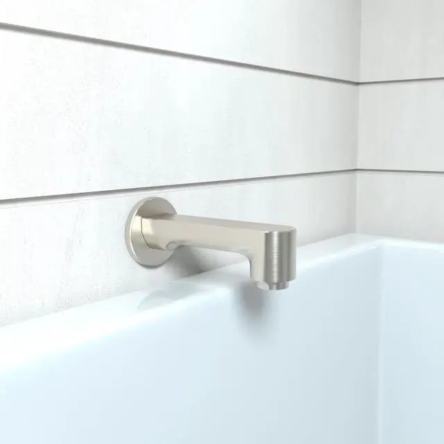 Alt view image 2 of 4 - Tub Spout Premium 3-inch Modern Tub Spout in brushed nickel, 14413821