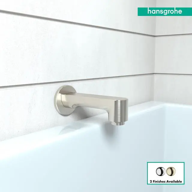 Alt view image 3 of 4 - Tub Spout Premium 3-inch Modern Tub Spout in brushed nickel, 14413821
