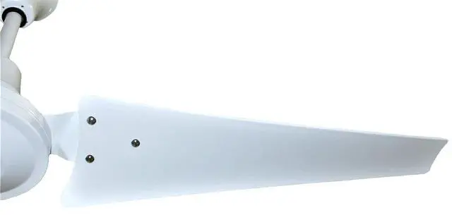 Alt view image 5 of 6 - 56" Industrial Indoor/Outdoor Moisture Resistant Ceiling Fan with Control, White, Poly Blades