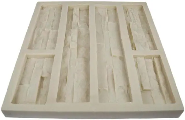 Main image of Panel Veneer Stone Rubber Mold for Concrete or Plaster, Western Quick Fit Flats, 21.5x20, Version 4, Recycled Material