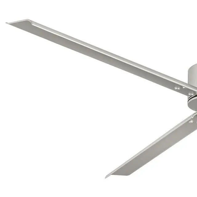 Alt view image 6 of 6 - Indy 72" Indoor/Outdoor Ceiling Fan, Modern Industrial Propeller Style, 4-Speed Wall Control Unit, Brushed Nickel