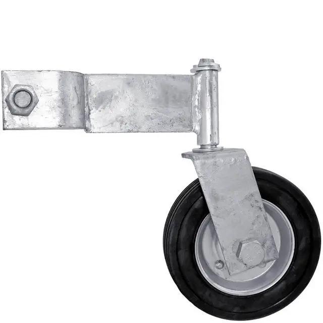 Alt view image 2 of 3 - Gate Wheel Swivel Style for Supporting Gates with 1-5/8" Gate Frames - Gate Helper Wheel to Prevent Gate from Dragging - Gate Wheel - CASE Qty 4