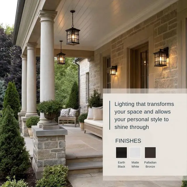 Alt view image 4 of 6 - Stonington 12" Mission-Style Outdoor Flush Mount, 2-Light, Matte White with Water Glass, Coastal Armour Marine Grade