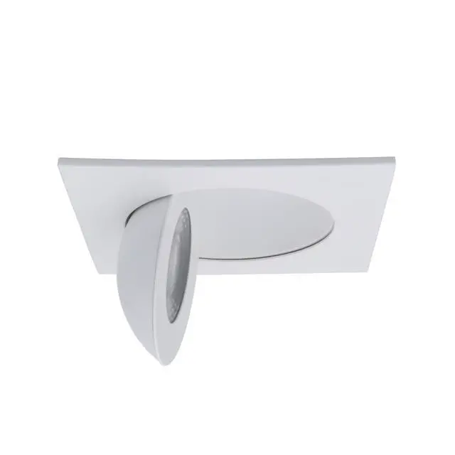 Alt view image 5 of 6 - Lotos 4in LED Square Adjustable Recessed Light 5-CCT Selectable 9W 700 Lumens IC-Rated Airtight 120V-277V Universal in White (Pack of 6)