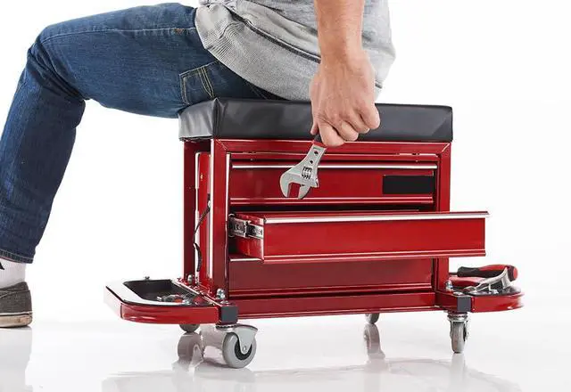 Alt view image 2 of 6 - Rolling Toolbox Stool by