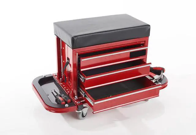Alt view image 3 of 6 - Rolling Toolbox Stool by
