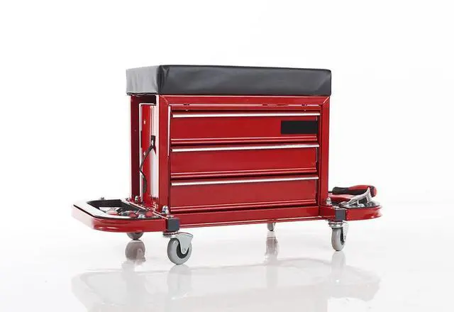 Alt view image 6 of 6 - Rolling Toolbox Stool by
