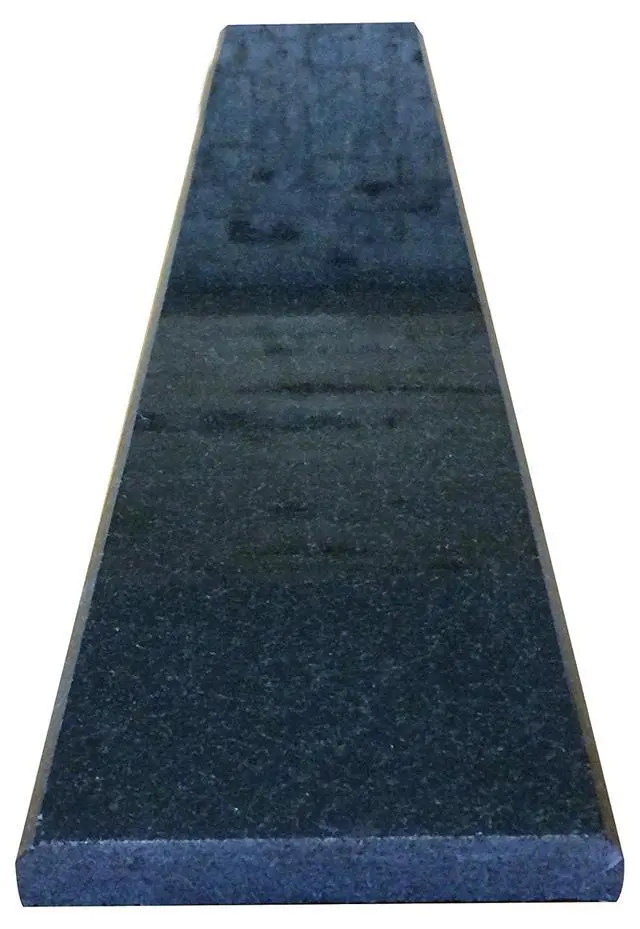 Alt view image 2 of 5 - Absolute Black Granite Doorway Threshold Tile (Marble Saddle) Polished for Floor Transition, Window sill, Maintenance Free, Stain Resistant (4" x 36")