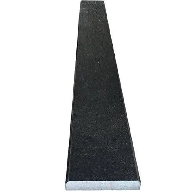 Alt view image 3 of 5 - Absolute Black Granite Doorway Threshold Tile (Marble Saddle) Polished for Floor Transition, Window sill, Maintenance Free, Stain Resistant (4" x 36")